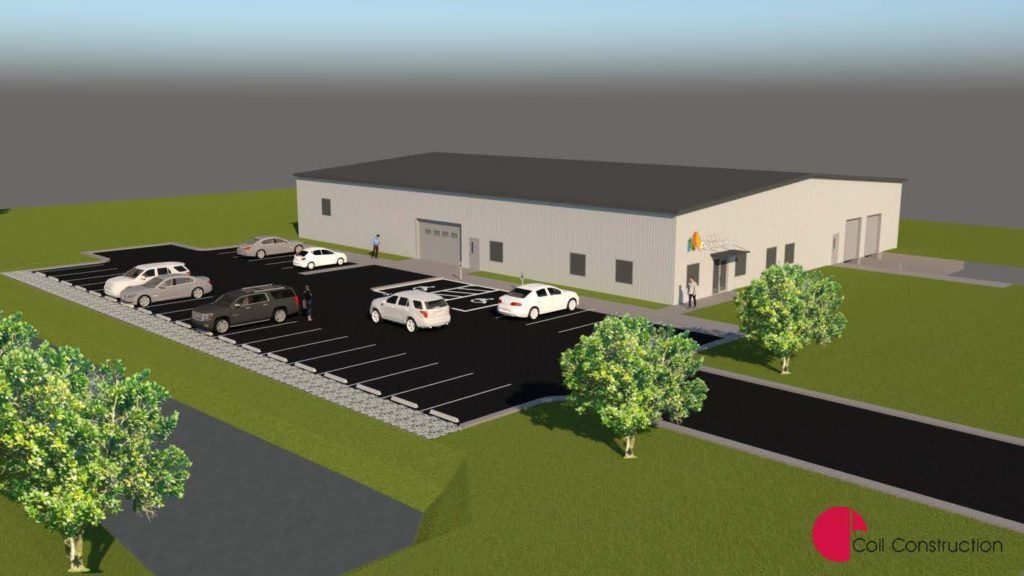 Rendering of new Mel and Barbara West Cart Center.